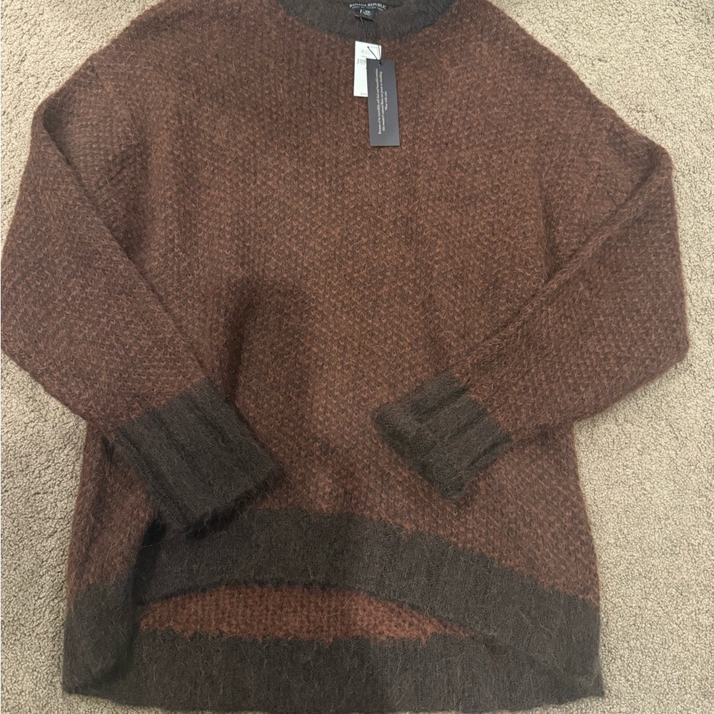 Brown and Black Women's Sweater